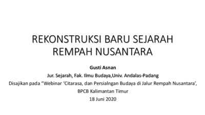 Rekonstruksi Baru Sejarah Rempah Nusantara Juni Document Repository Universitas Andalas